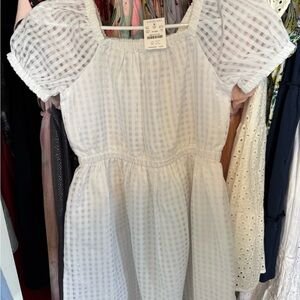 Crewcuts White Textured Casual Dress